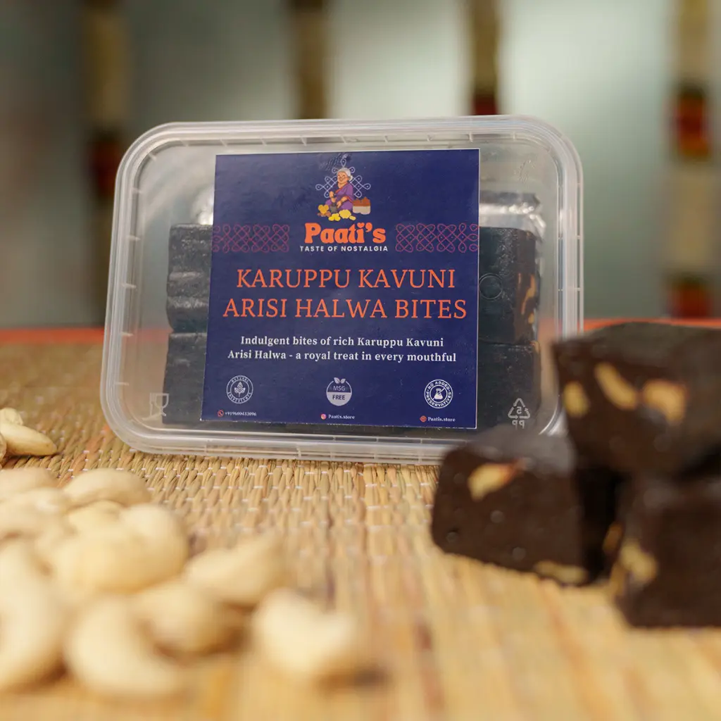 Karuppu Kavuni Arisi Halwa Bites.webp